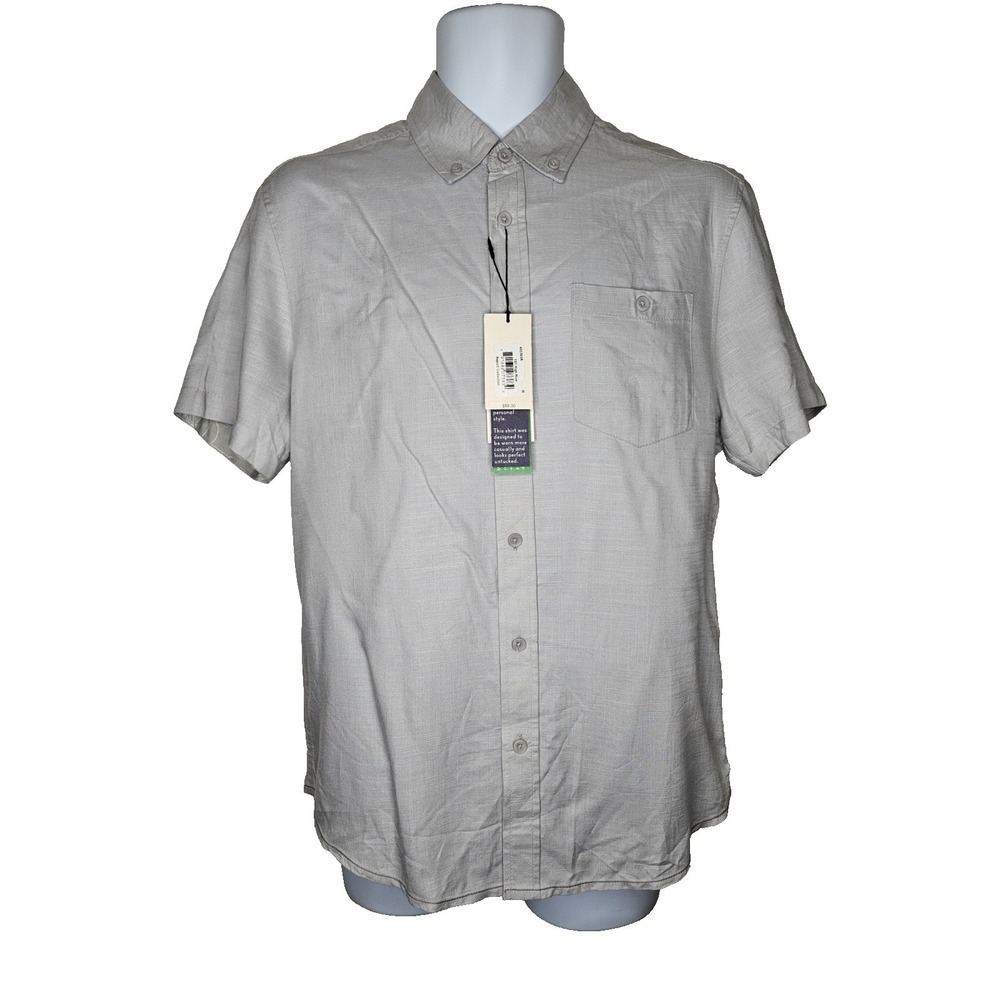 Report Collection M NWT Short Sleeve Button Down Sustainable Modal‎ Shirt